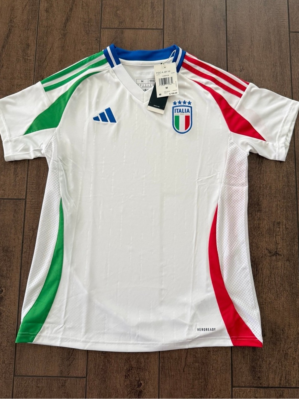 Adidas Italy 2024 Womens Away Jersey IQ0489 Size Medium